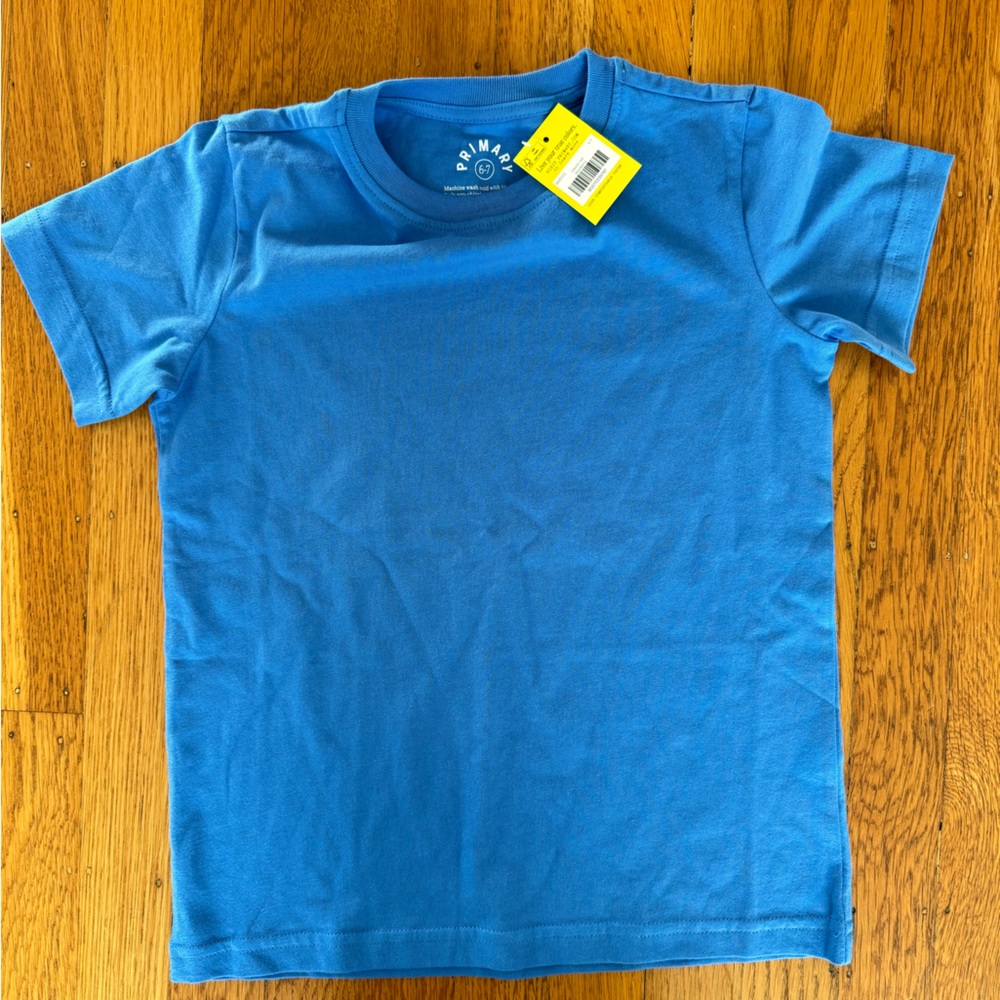 Primary Classic Tee in Blueberry NWT size 6-7 - Picture 1 of 4